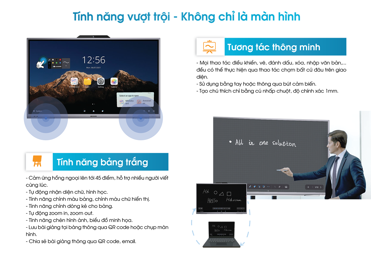 Màn hình tương tác Hivision với thiết kế công nghệ mới nhất-2